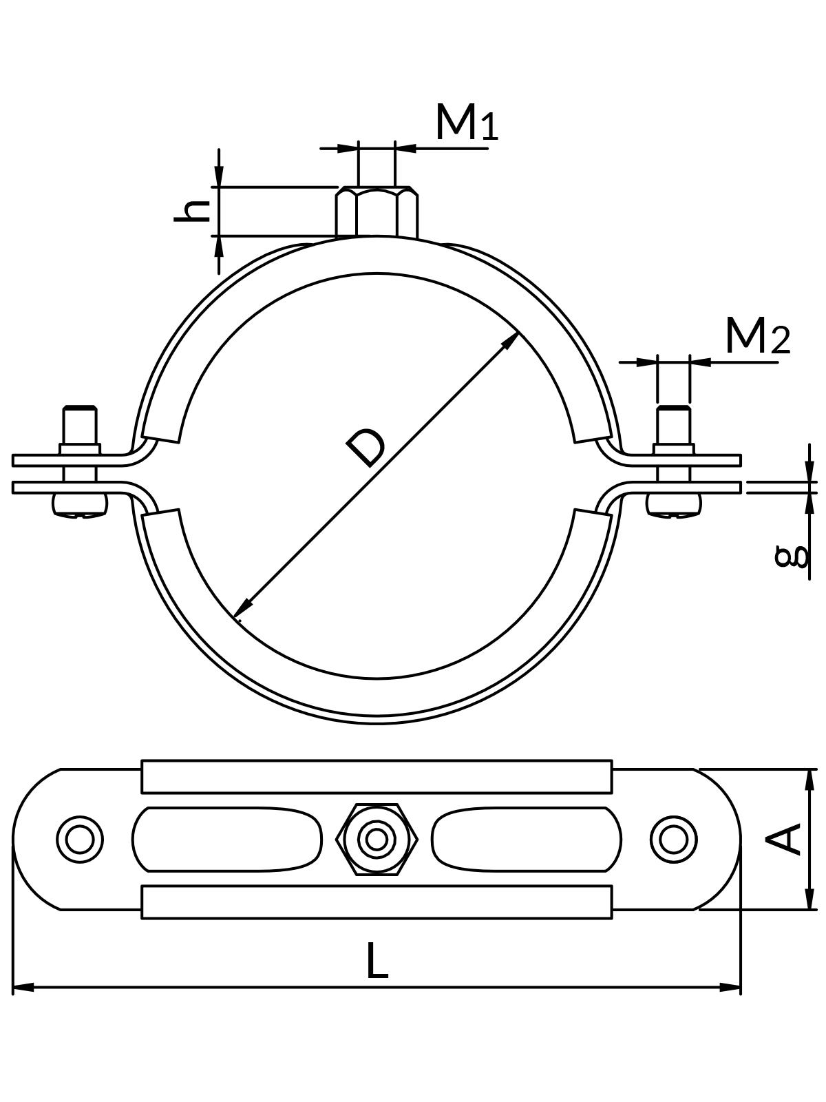 Obejmy HOBBY HUPG - komplet
