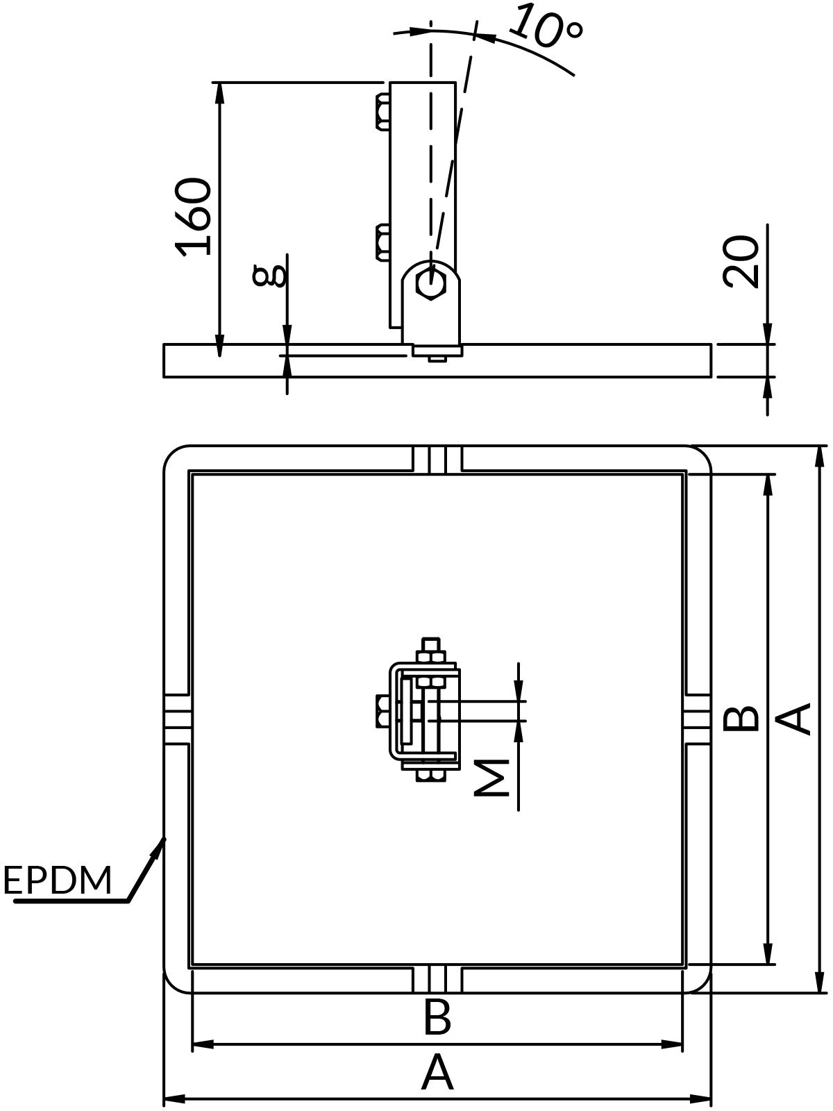 Podpory dachowe regulowane OG-PDRG