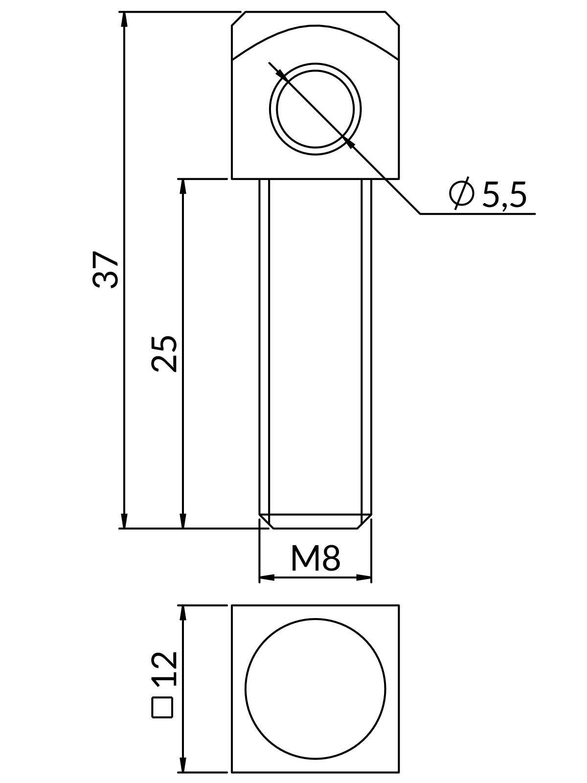 Adapter M8 (10szt./opak)