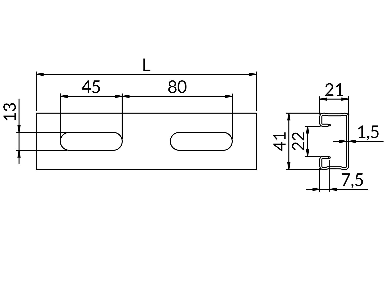 Profile SZ-MG1,5 41X21