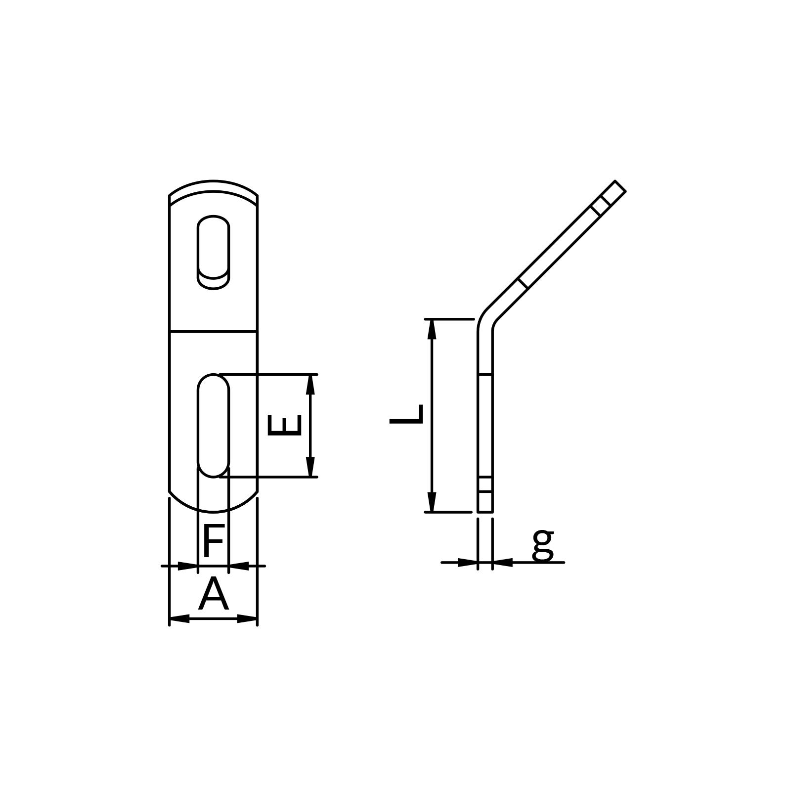 Wspornik montażowy 135° do profili MG, MF, MH, Ultra Cover XP (10szt./opak)   (- MPP -)