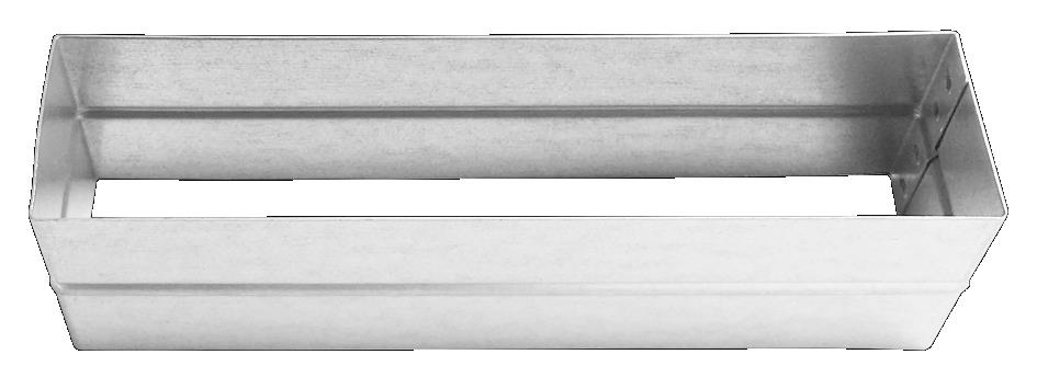 Złączka wewnętrzna (nypel) kanału prostokątnego 200x50 - ZW-200X50-OC
